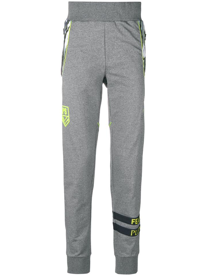 Plein Sport Elasticated Waist Track Pants - Grey