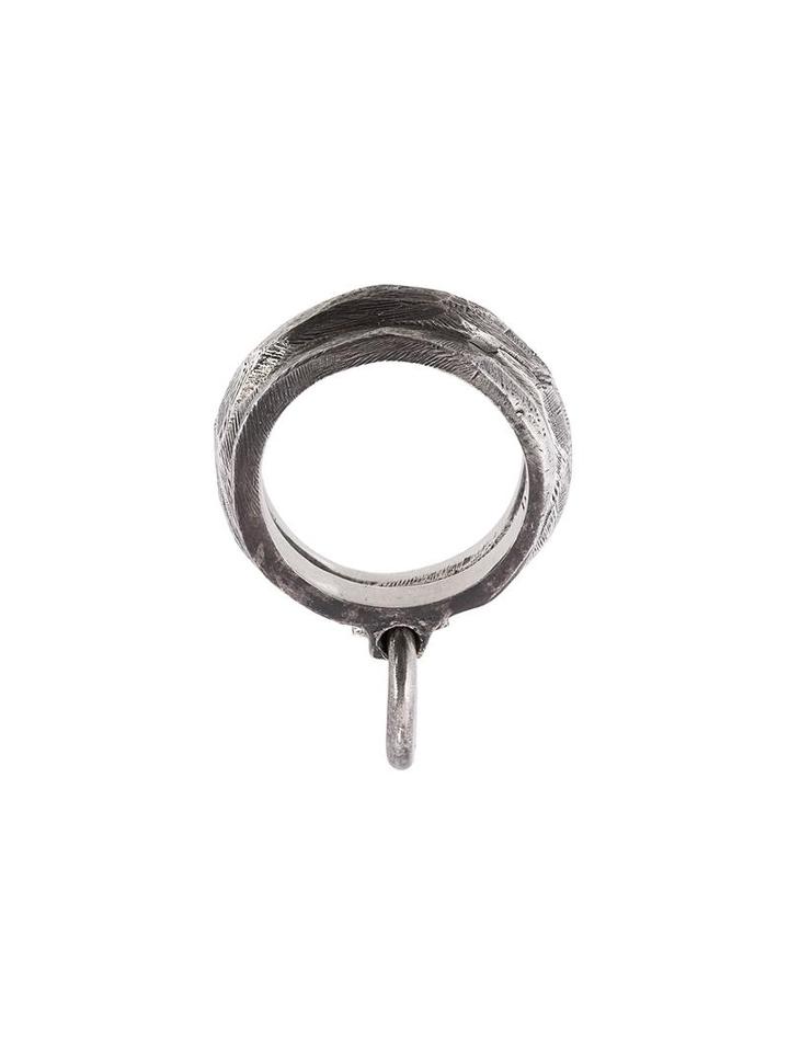 Henson Linked Carved Rings, Adult Unisex, Size: 55, Metallic