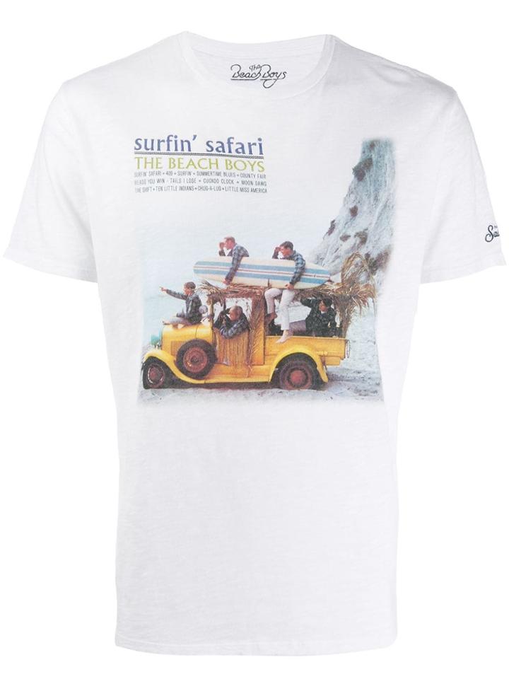 Mc2 Saint Barth Album Cover Print T-shirt - White