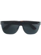 Retrosuperfuture - Screen Flat Top Sunglasses - Unisex - Acetate - 57, Black, Acetate