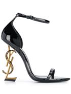 Saint Laurent Opyum Ankle Strap Sandals - Black