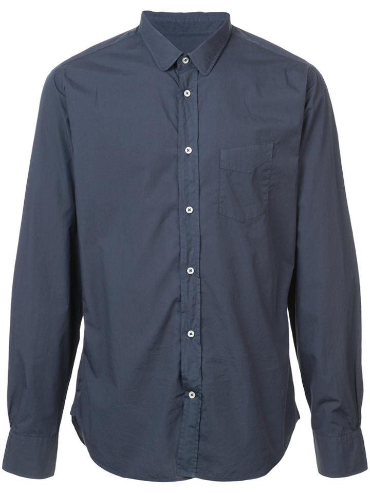 Officine Generale Classic Long-sleeve Shirt - Blue