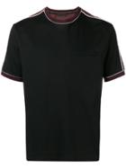 Prada Stripe Panel T-shirt - Black