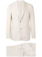 Boglioli - Classic Slim Fitting Suit - Men - Cotton/linen/flax/cupro - 50, Nude/neutrals, Cotton/linen/flax/cupro
