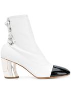 Proenza Schouler Cut Out Ankle Boots - White