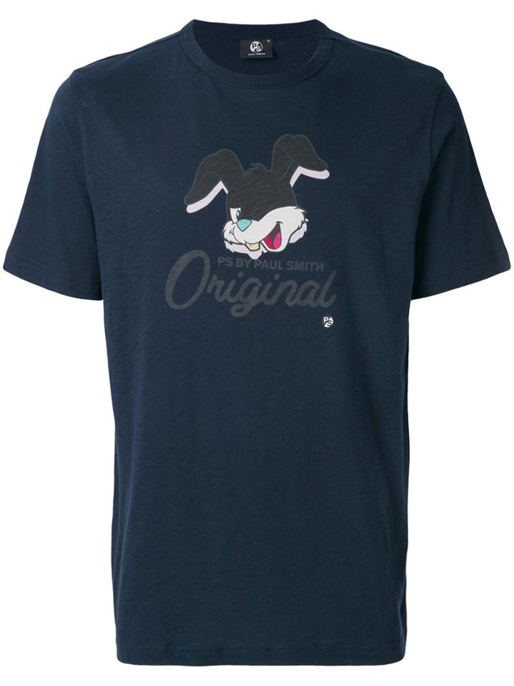 Ps By Paul Smith Bunny Motif T-shirt - Blue