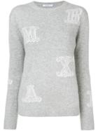Max Mara Vetro Jacquard-knit Jumper - Grey