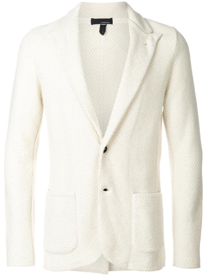 Lardini Formal Fitted Blazer - White