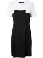 Federica Tosi Two-tone T-shirt Dress - Black
