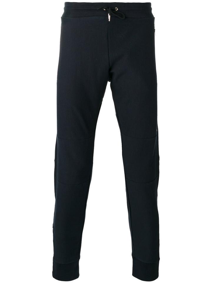Paul Smith - Side Stripe Track Pants - Men - Cotton - M, Blue, Cotton