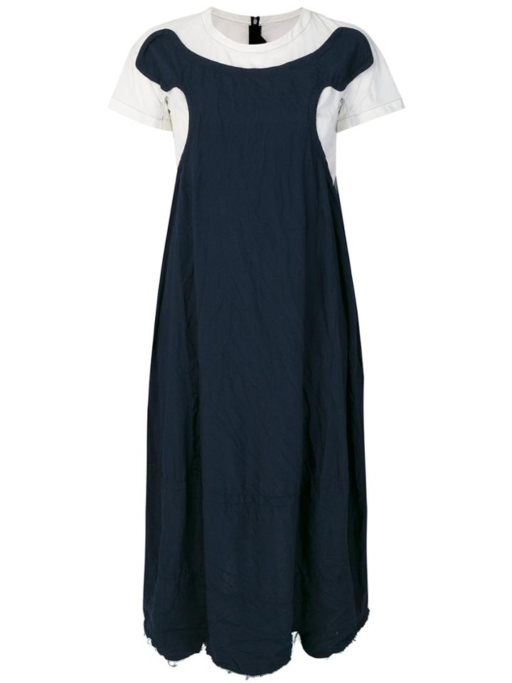 Comme Des Garçons Comme Des Garçons Layered Jersey Dress - Blue