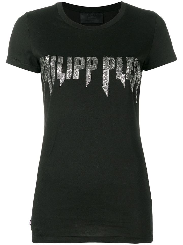Philipp Plein Printed Logo T-shirt - Black