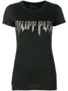 Philipp Plein Printed Logo T-shirt - Black
