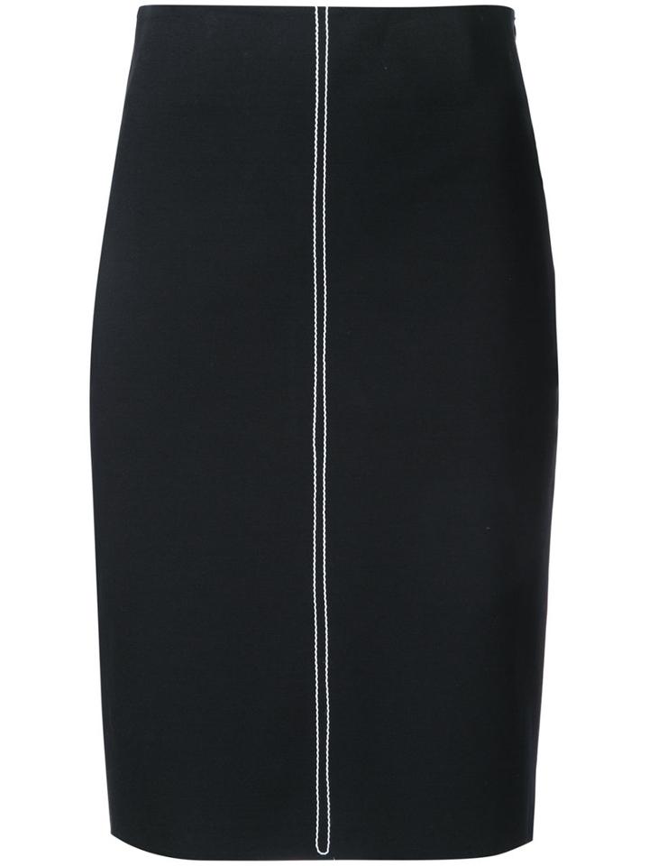 Bassike - Creoe Skirt - Women - Cotton/elastodiene - 8, Women's, Black, Cotton/elastodiene
