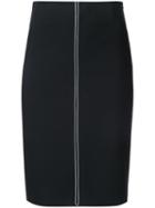 Bassike - Creoe Skirt - Women - Cotton/elastodiene - 8, Women's, Black, Cotton/elastodiene