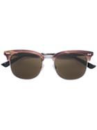 Gucci Eyewear Embossed Sunglasses - Brown