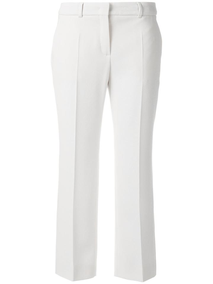 Max Mara Studio Cropped Trousers - White