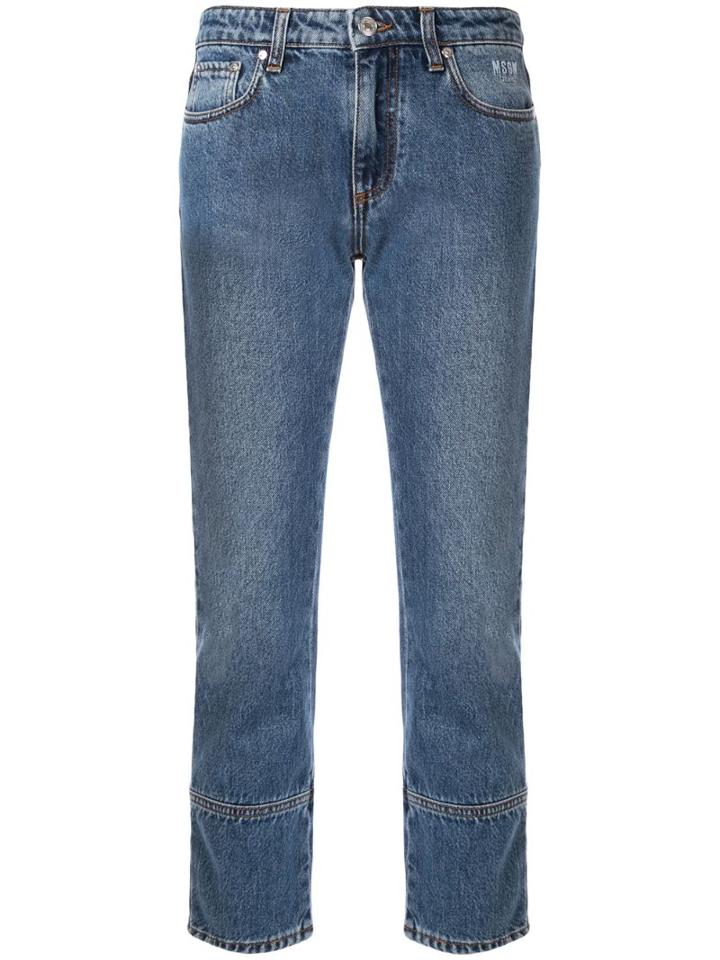 Msgm Slim Fit Jeans - Blue