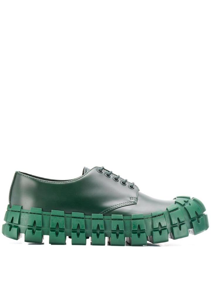 Prada Chunky Derby Shoes - Green