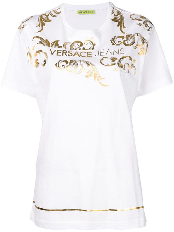 Versace Jeans Baroque Logo T-shirt - White