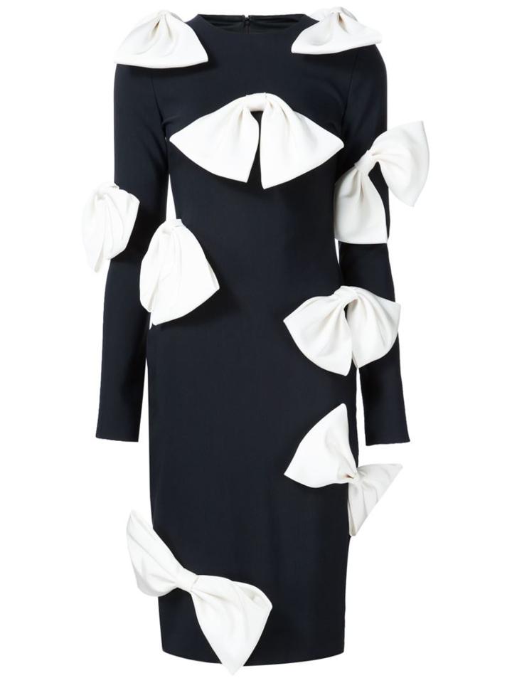 Christian Siriano Bow Applique Dress