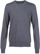 Maison Margiela Crew Neck Jumper, Men's, Size: Xl, Grey, Wool