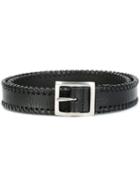 Saint Laurent 'dylan' Belt, Men's, Size: 95, Black, Calf Leather