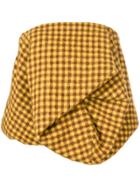 Rick Owens Checked Strapless Top - Yellow & Orange