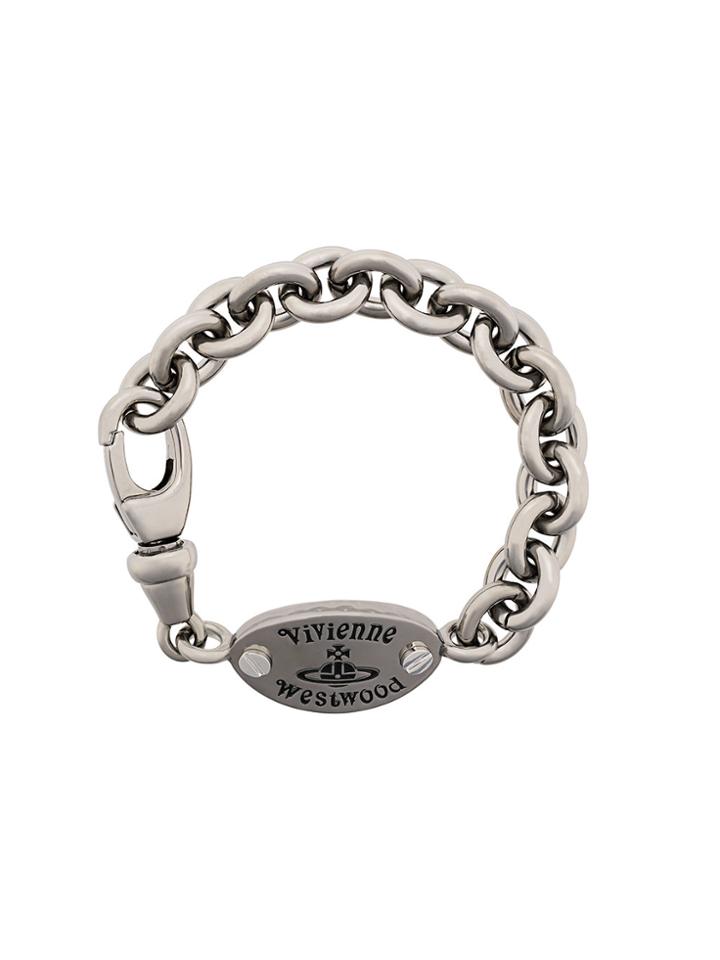 Vivienne Westwood Logo Necklace - Metallic