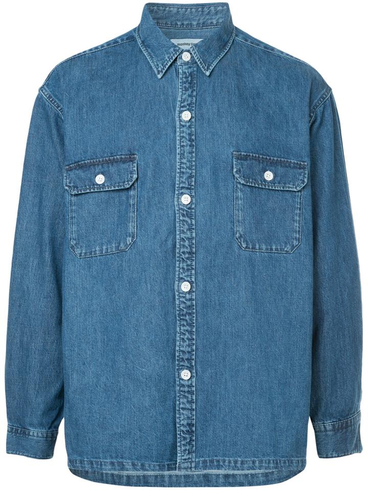 Monkey Time Denim Shirt Jacket - Blue