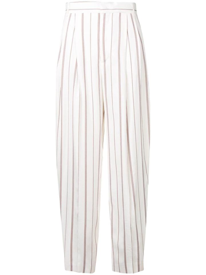 Joseph Striped Chino Trousers - White