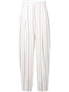 Joseph Striped Chino Trousers - White