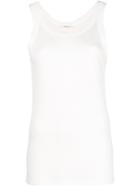 The Row Round Neck Tank Top - White