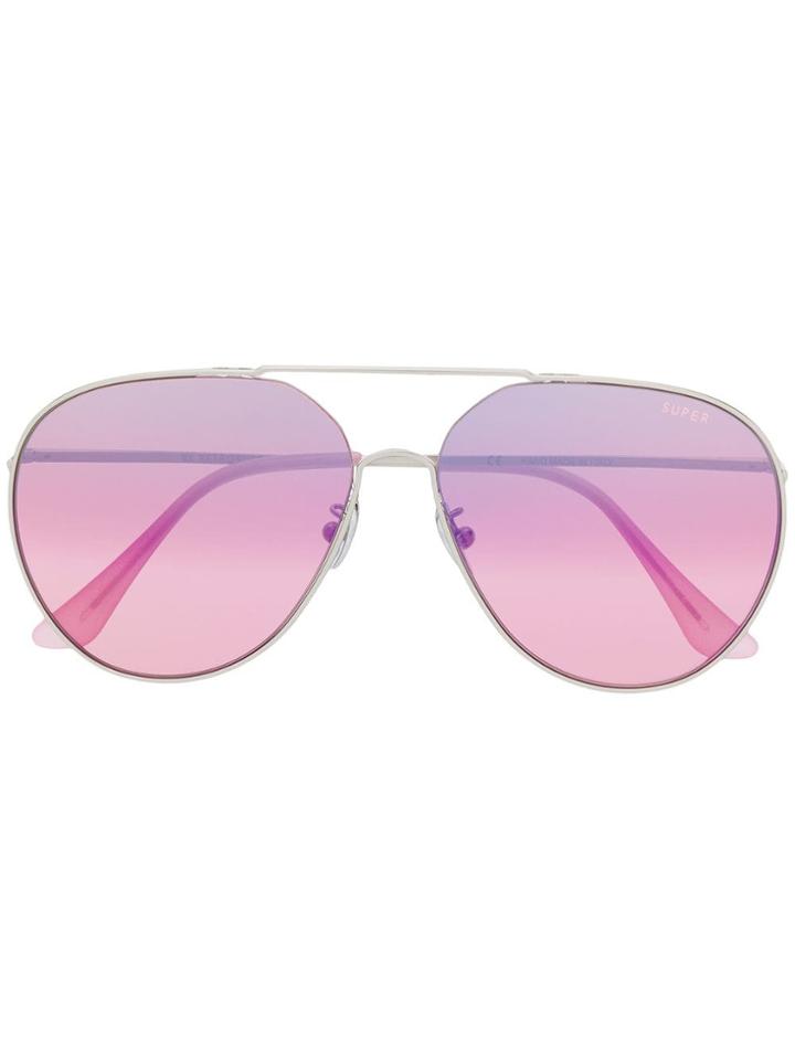 Retrosuperfuture Completo Aviator Sunglasses - Silver