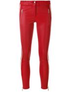 Arma Side Stripe Skinny Trousers - Red