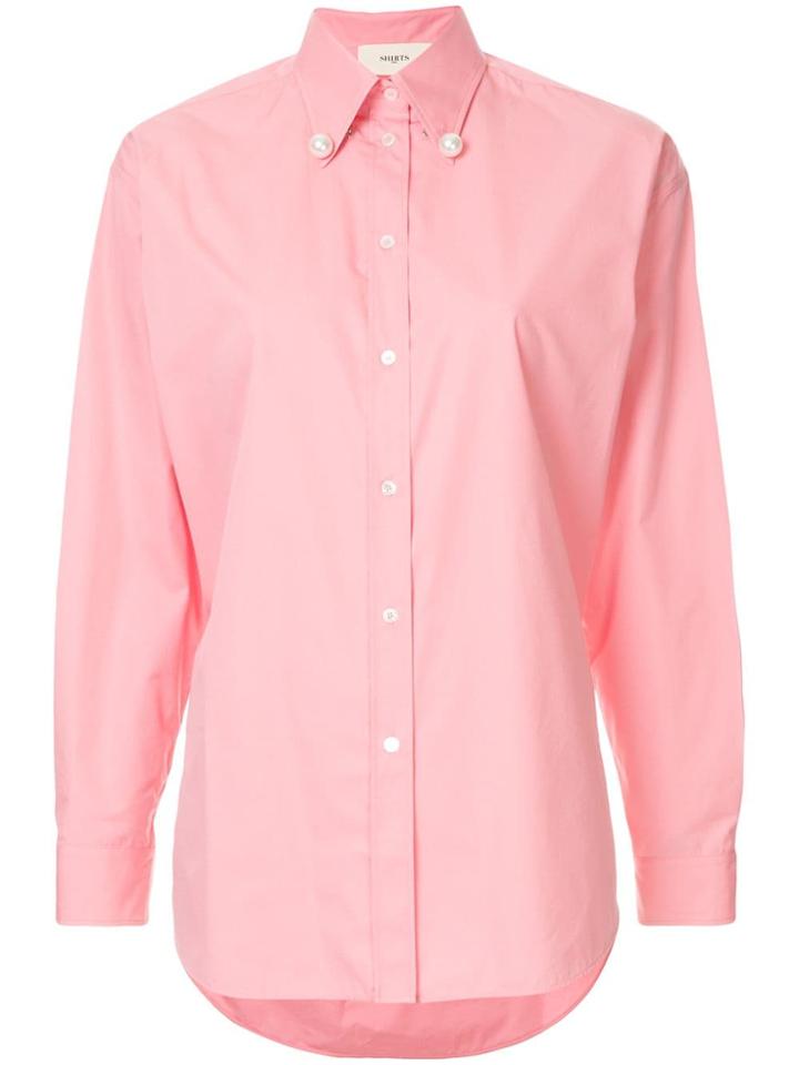 Ports 1961 Pearl Embellished Shirt - Pink & Purple