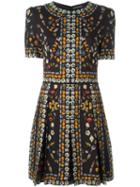 Alexander Mcqueen Obsession Mini Dress, Women's, Size: 44, Black, Viscose/silk