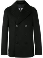 Alexander Mcqueen Short Double-breasted Coat - Black