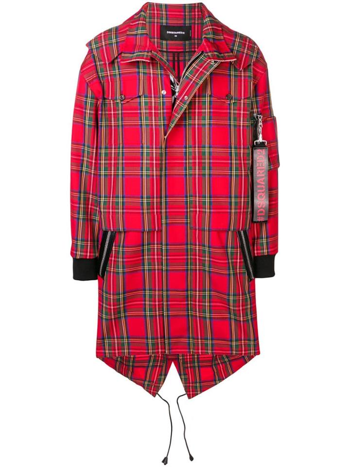 Dsquared2 Check Trenchcoat