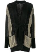 Balmain Striped Long Cardigan - Multicolour