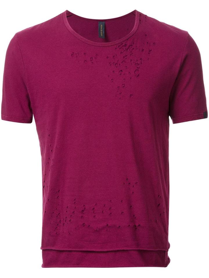Maison Mihara Yasuhiro Distressed Layered T-shirt
