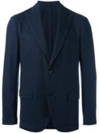 Lardini Two-button Blazer, Men's, Size: 56, Blue, Silk/cupro/viscose/cashmere
