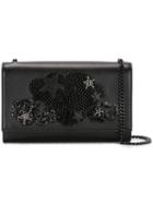 Saint Laurent Medium Kate Monogram Love Satchel, Women's, Black, Calf Leather