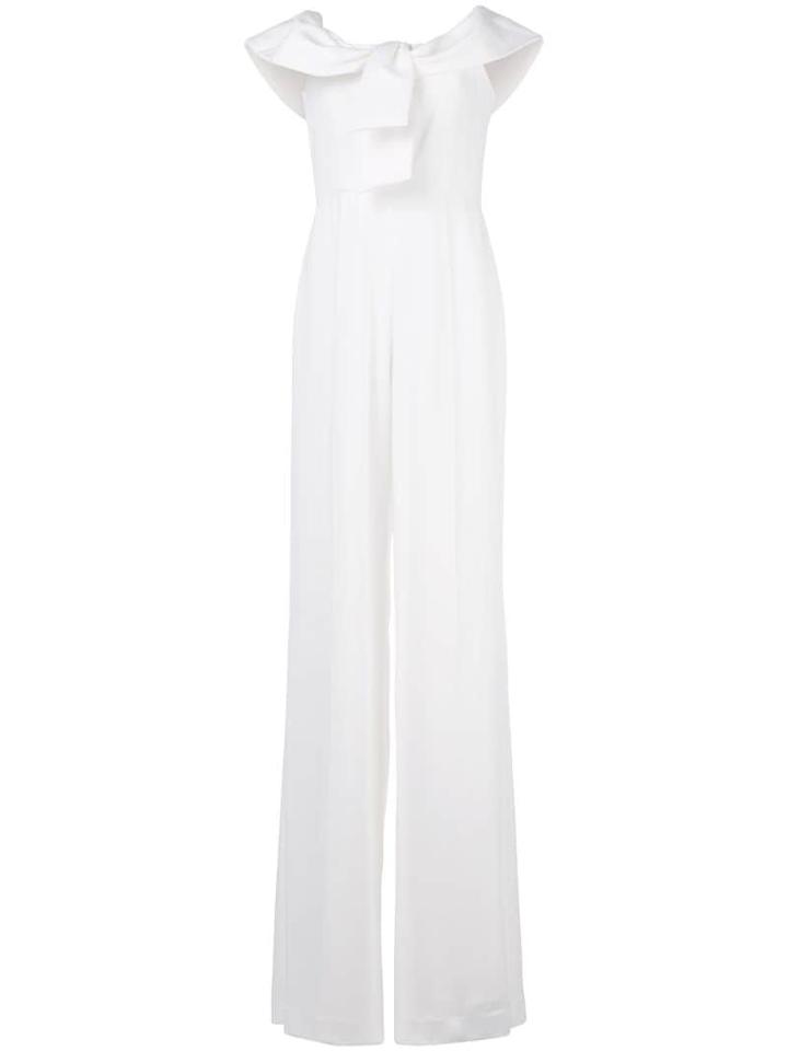 Jay Godfrey Tie-front Jumpsuit - White