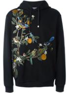 Dolce & Gabbana Orange Tree Embroidered Hoodie