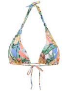 Track & Field Printed Bikini Top - Multicolour