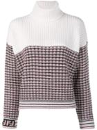 Fendi Two-tone Pullover - Pink
