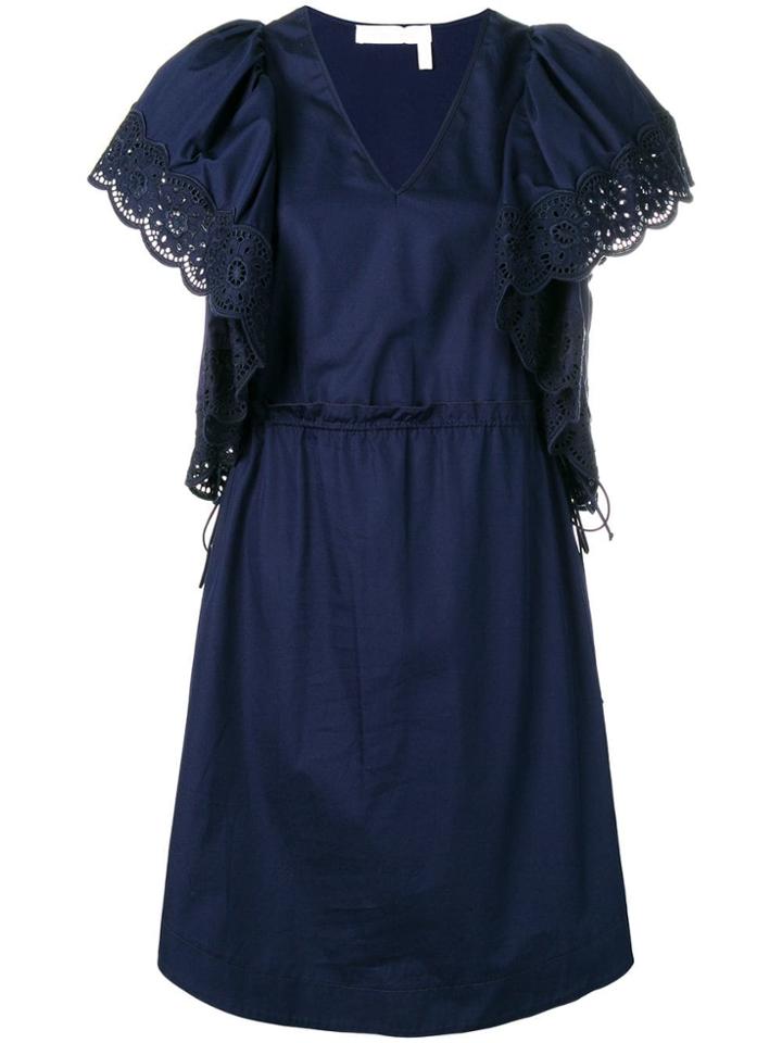 See By Chloé Puffed Sleeve Dress - Blue