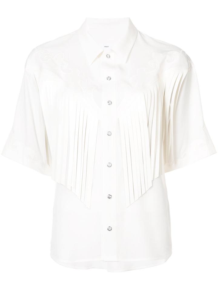 Toga Fringe Shirt - White