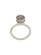 Rosa Maria Diamond Circular Ring - Metallic